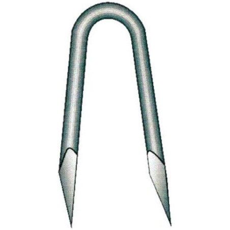 Crampillon Galvanisé à Chaud 3,5 x 35 mm – Seau de 5 kg – Résistant et Durable - ALSAFIX