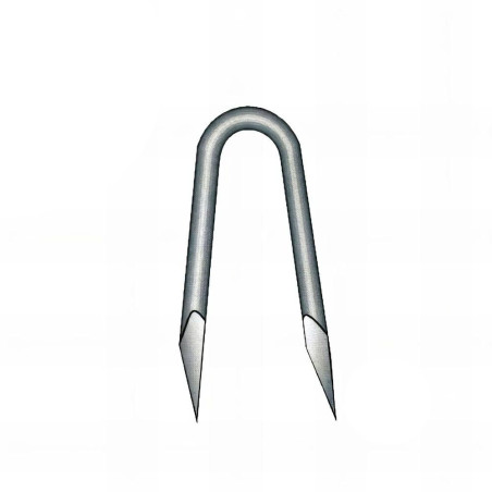 Crampillon Galvanisé à Chaud 5,0 x 50 mm – Seau de 5 kg – Résistance et Durabilité - ALSAFIX