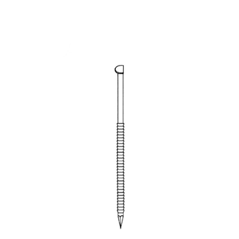 2200 Pointes D34° 28 x 80 Anelées – 28 x 80 mm – Acier, Norme D34° – Fixation Sécurisée et Durable - ALSAFIX