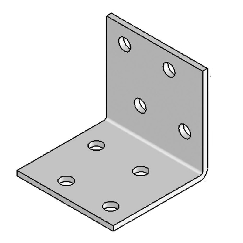 Équerre Sans Renfort - 40x40x40x2.0 mm - D-Work Équerre Sans Renfort - 40x40x40x2.0 mm - D-Work