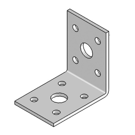 Équerre sans Renfort 50 x 50 x 35 mm – Acier, Épaisseur 2,5 mm – Fixation Précise et Durable - ALSAFIX