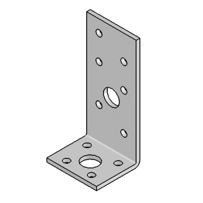 Équerre Sans Renfort - 90x35x40x3 mm - D-Work Équerre Sans Renfort - 90x35x40x3 mm - D-Work