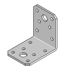 Équerre Sans Renfort - 60x60x45x3 mm - D-Work