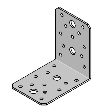 Équerre sans Renfort 90 x 90 x 65 mm – Acier, Épaisseur 2,5 mm – Précision et Solidité - ALSAFIX