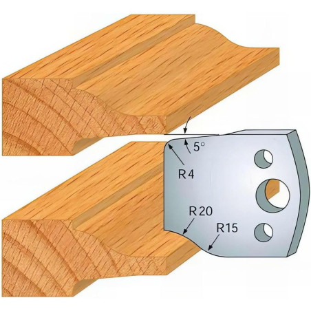 Jeu de 2 Fers Profilés Acier HT 40mm - N°100 - Précision et Durabilité - LEMAN
