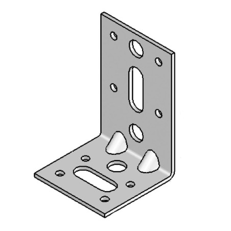 Équerre avec Renforts 85 x 55 x 55 mm – Acier, Résistante et Durable – ALSAFIX - ALSAFIX