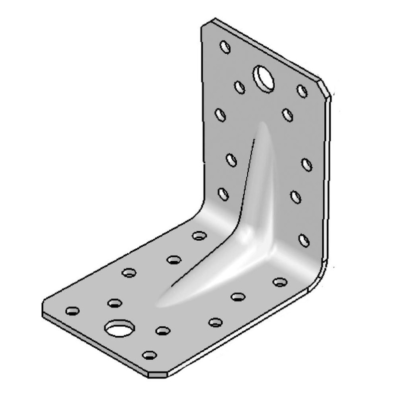Équerre avec Renforts 90 x 90 x 65 mm – Épaisseur 2,5 mm – Résistance et Stabilité - ALSAFIX