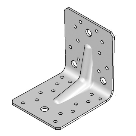 Équerre avec Renforts 105 x 105 x 90 mm – Acier, Épaisseur 3 mm – Résistance et Stabilité - ALSAFIX