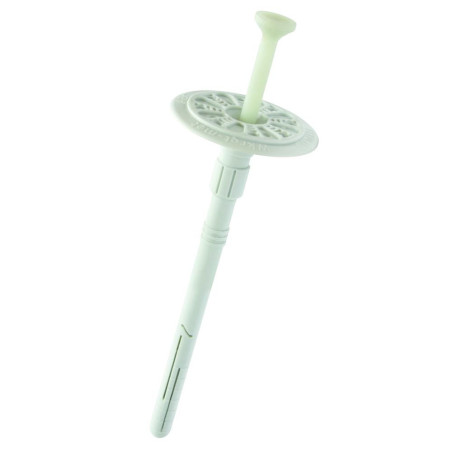 200 Chevilles Isolation à Double Expansion D.10 cm – FixPlug, Lot de 200 – Idéal pour Polystyrène – ALSAFIX - ALSAFIX