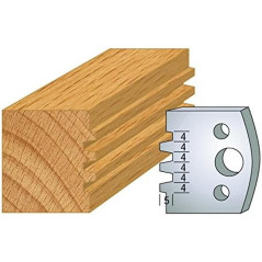 Jeu de 2 Fers Profilés Acier HT 40mm - Résistance et Précision - Outil Indispensable pour Menuiserie - LEMAN