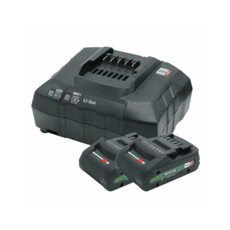 Set de 2 Batteries 18V 4,0Ah LIHD + Chargeur – Performance Élevée – Idéal pour Outils Électroportatifs - ALSAFIX