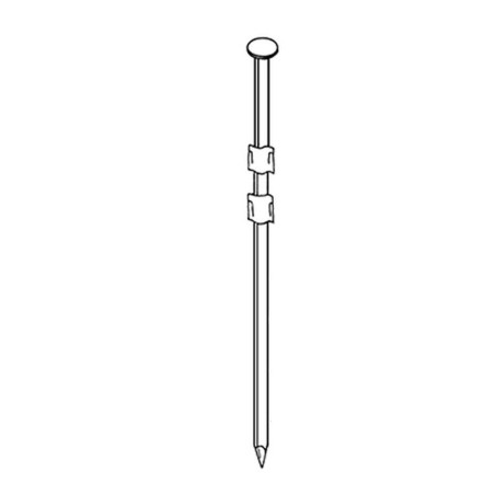 Pack de 2 Pointes Annelées Galvanisées 80 mm – D.3,1 cm, 20° – Fixation Sécurisée et Durable - ALSAFIX