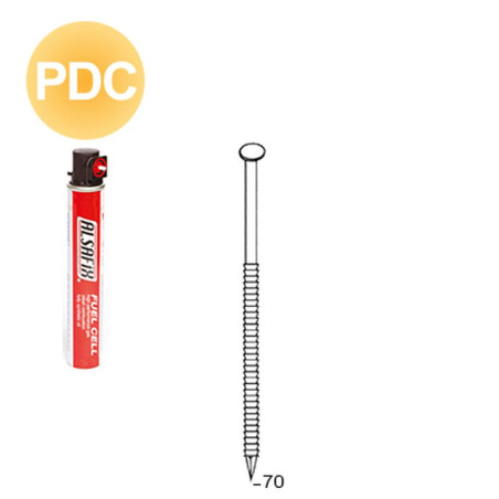 Pack de 2040 Pattes Annelées 28 x 70 – 34° – Résistantes et Pratiques – ALSAFIX - ALSAFIX