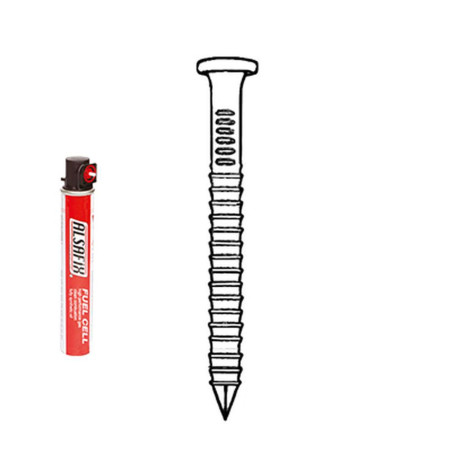 Pack de 34° 40x50 Scrail Galva + 1 Gaz – 34 Vis Galva, 40x50 mm – Fixation Sécurisée et Durable - ALSAFIX