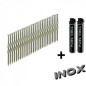 Pack 34° 40x60 Annelées Galva + 2 Gaz – 40x60 cm – Acier Galvanisé, Résistant à la Corrosion – Idéal pour Fixations Sé - ALSAFIX