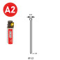 Pack de 2000 Pointes Brads INOX D.1,2/2,2 x L.35 mm – Acier Inoxydable, Résistantes à la Corrosion – Idéal pour Fixati - ALSAFIX