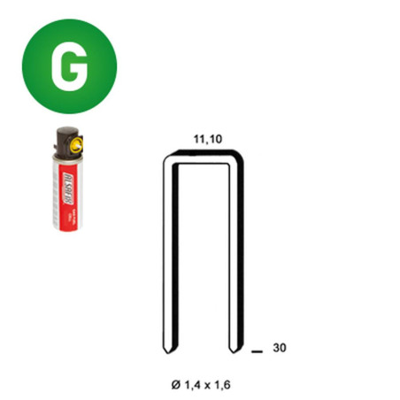 Pack Z-30 Galva Résinées 3000 AGF + 3 Gaz – 3000 pièces – Résistant et Durable - ALSAFIX