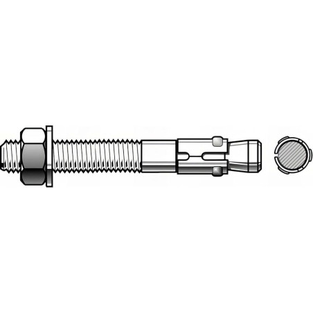 Goujon T 12-13/95 – Blister de 10 pcs – Acier, Fixation Sécurisée – ALSAFIX - ALSAFIX