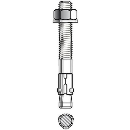 20 Goujons d'Ancrage T INOX A4 D.16 x Lt.150 mm – Acier Inoxydable, Norme ATE Option 7 – Fixation Sécurisée et Durable - ALSAFIX