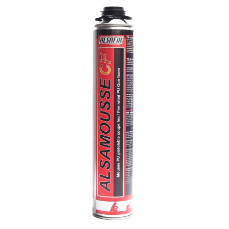 Mousse Polyuréthane Pistolable 750 ml – Coupe Feu B1 – Isolation et Étanchéité – ALSAFIX - ALSAFIX