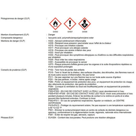 Mousse Polyuréthane Coupe Feu 750 ml – Résistante au Feu – Protection Efficace et Durable - ALSAFIX