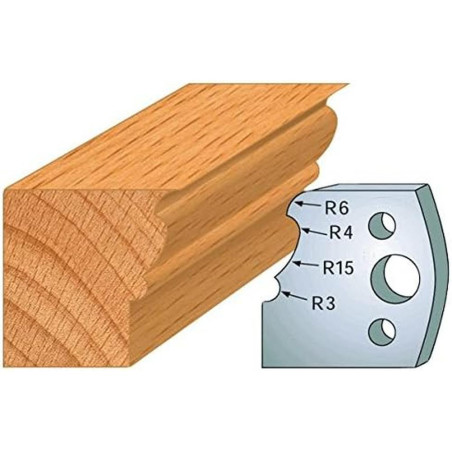 Jeu de 2 Fers Profilés Acier HT 40mm - N°101 - Précision et Durabilité - LEMAN