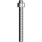 10 Tiges Filetées Inox A4 avec Écrou et Rondelle Stm - M10x130 mm - D-Work