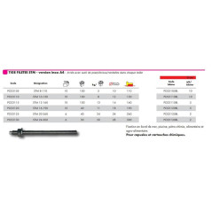 Tige Filetée 16 cm – Inox A4, Norme DIN 976 – Résistance et Anticorrosion - ALSAFIX