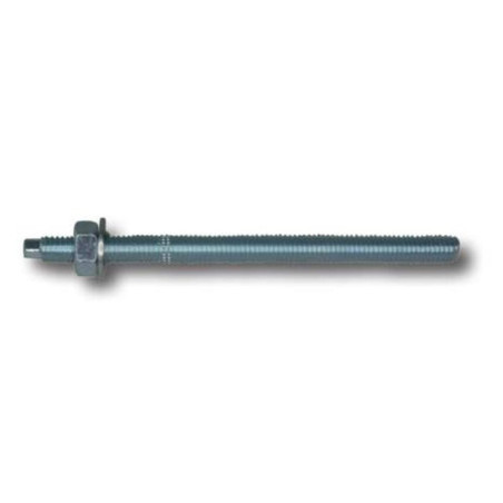 Tige Zinguée M20 260 mm – Lot de 5 Pièces – Acier Zingué, Résistantes et Durables - ALSAFIX