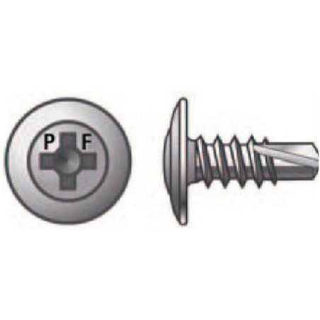 1000 Vis Tête Bride 4,2 x 13 mm – Autoforeuses Zinguées PH2 – Fixation Sécurisée et Durable - ALSAFIX