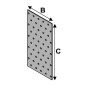 Plaque Perforée - 40x160x2 mm - D-Work Plaque Perforée - 40x160x2 mm - D-Work