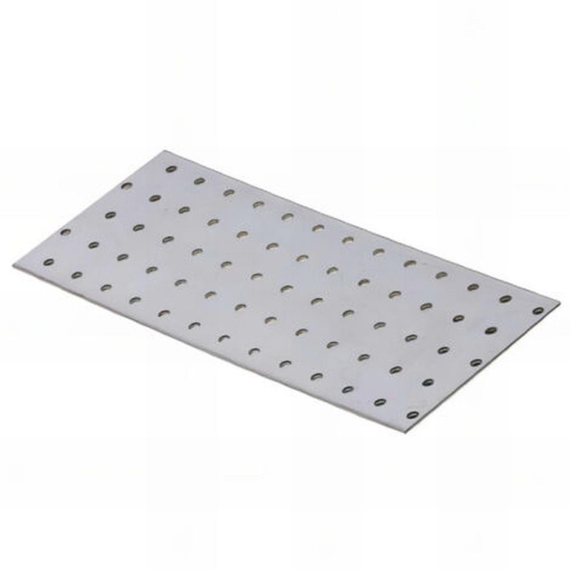Plaque Perforée 60 x 140 mm – Épaisseur 2,0 mm – Idéale pour Fixations et Supports - ALSAFIX