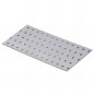 Plaque Perforée 60 x 140 mm – Épaisseur 2,0 mm – Idéale pour Fixations et Supports - ALSAFIX