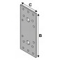 Plaque Perforée - 80x240x2 mm - D-Work Plaque Perforée - 80x240x2 mm - D-Work