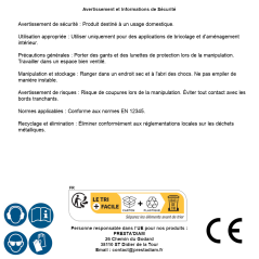 Plaque Perforée - 100x240x2 mm - D-Work