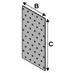 Plaque Perforée 100 x 300 x 2 mm – Aluminium – Légère et Résistante - ALSAFIX