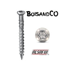 200 Vis à Bois Autoforeuses D.5 x 50 mm – Inox A2, Norme TX 25 – Fixation Rapide et Durable - ALSAFIX