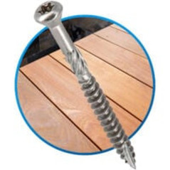 200 Vis à Bois Autoforeuses D.5 x 80 mm – Inox A2, Norme TX 25 – Fixation Rapide et Efficace - ALSAFIX