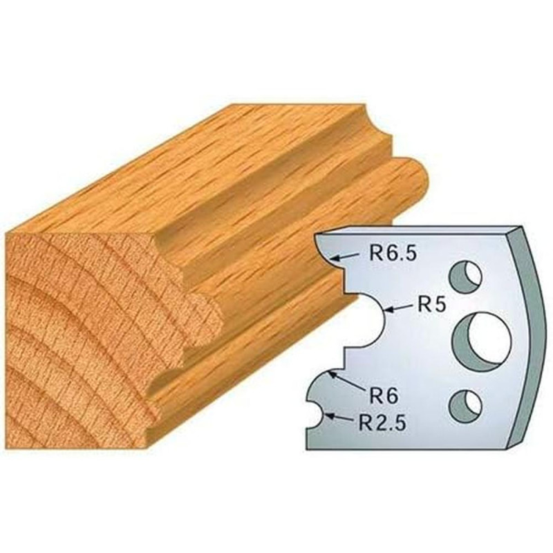 Jeu de 2 Fers Profilés Acier HT 40mm - Résistance et Précision - Outil Indispensable pour Menuiserie - LEMAN