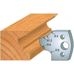 Jeu de 2 Fers Profilés Acier HT 40mm - Précision et Durabilité - Outil Indispensable pour Menuiserie - LEMAN