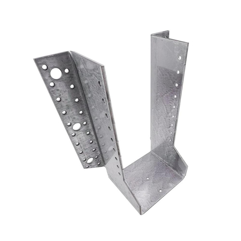 Sabot de Charpente à Ailes Extérieures 50x225x4,0 – Acier, Norme de Construction – Résistance et Stabilité - ALSAFIX