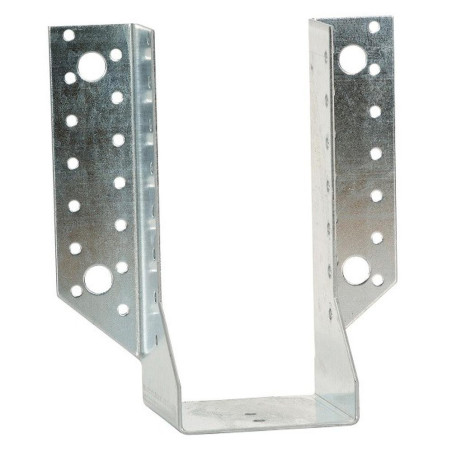 Sabot de Charpente à Ailes Extérieures 80 x 70 x 125 mm – Acier, Norme AL-SE070125 – Résistance et Sécurité - ALSAFIX
