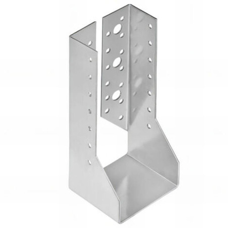 Sabot de Charpente à Ailes Extérieures 80 x 80 x 210 mm – Épaisseur 2,0 mm – Résistance et Stabilité – AL-SE080210 - ALSAFIX