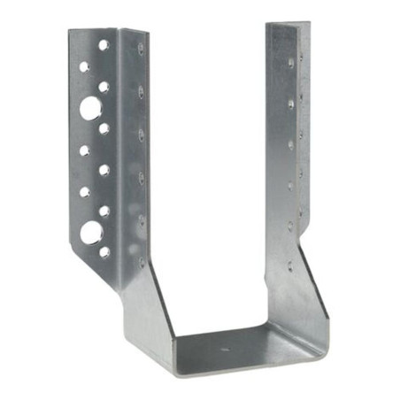 Sabot de Charpente à Ailes Extérieures 80 x 100 x 140 mm – Acier, Épaisseur 2,0 mm – Résistance et Stabilité - ALSAFIX