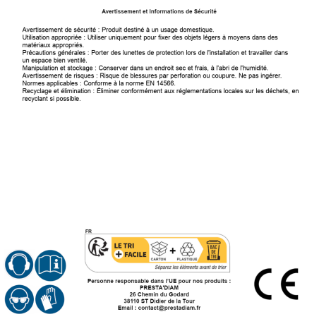 Cheville SFX 8-40 – Blister de 50 pièces – Fixation Sécurisée et Durable - ALSAFIX