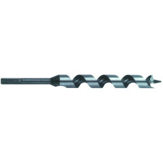 Mèche Charpente Spirale Unique Q. 6 Pans D. 18 x LT. 450 x Lu. 380 mm – Performance Optimale pour Bois - ALSAFIX