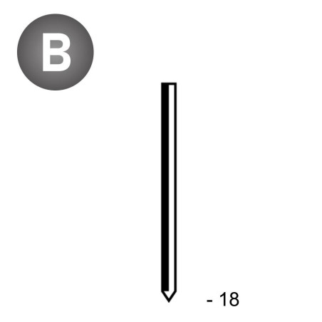 Pointe Sans Tête en Vrac Vitriée - 1.3x18 mm - 1 kg - D-Work