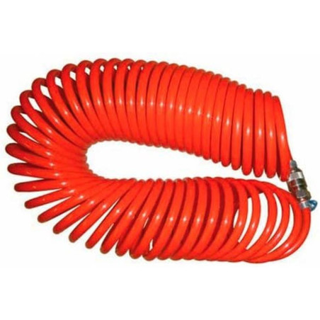 Tuyau Pneumatique en Spirale 10M – D.8 x 10 mm, Raccords Rapides – Flexible et Pratique - ALSAFIX