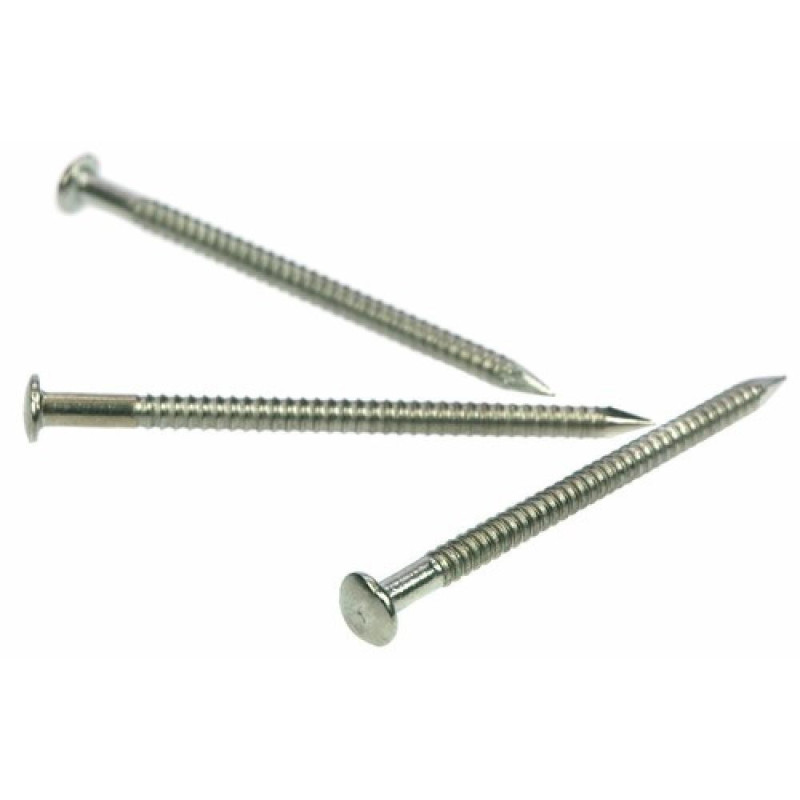 Pointe Annelée 25/27 x 60 mm – Inox A4, Tête Bombée – Résistante et Durable - ALSAFIX