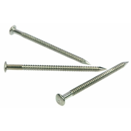Pointe Annelée 25/27 x 60 mm – Inox A4, Tête Bombée – Résistante et Durable - ALSAFIX